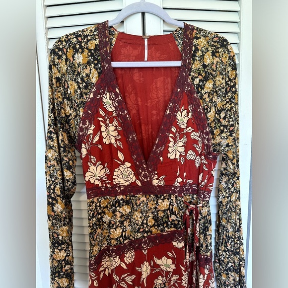 NWOT Free People Tilda Wrap Dress 🍂 - Picture 4 of 10